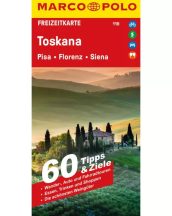   Toszkána szabadidőtérkép Pisa - Firenze - Siena - Marco Polo