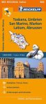 Toszkána, Umbria, San Marino, Marche, Lazio, Abruzzo térkép - Michelin 563