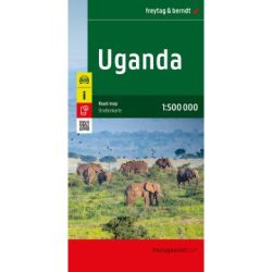 Uganda  - autóstérkép - Freytag