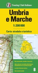 Umbria, Marche térkép - TCI