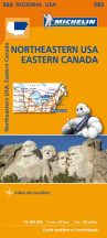   USA-Észak-kelet, Kanada-kelet  -  autóstérkép - Michelin 583