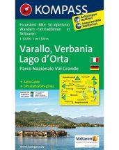   Varallo, Verbania, Lago d'Orta turistatérkép - KOMPASS 97