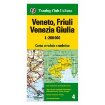   Veneto, Friuli, Venezia Giulia régiótérkép (laminált) 1:200 000 / Touring Club Italy (2024)