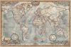 A Világ (The World) falitérkép 136*92 cm antik színű - vízálló, szakadásálló