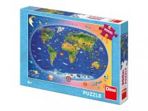Állatos világtérkép 300 darabos XL puzzle