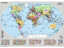 Világtérkép zászlókkal 1000 darabos puzzle