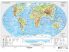 A Föld országai falitérkép 160*120 cm - fóliás, alul-felül faléces (iskolai változat)