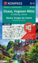   Közép-Elzász / Közép-Vogézek (Németország/Franciaország) - Kompass 2221