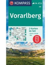Vorarlberg turistatérkép - KOMPASS 292