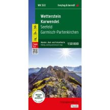   WK 322 Wetterstein · Karwendel gyalogos, kerékpáros és szabadidős térkép 2024