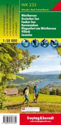 WK 233 Wörthersee - Ossiacher See - Faaker See - Karawanken - Klagenfurt am Wörthersee - Villach - Jesenice túristatérkép