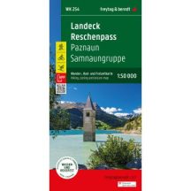   WK 254 Landeck - Reschen Pass, túra-, kerékpár- és szabadidős térkép 2024
