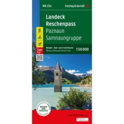 WK 254 Landeck - Reschen Pass, túra-, kerékpár- és szabadidős térkép 2024