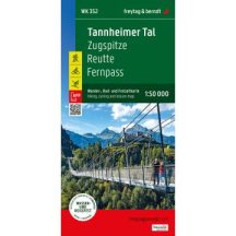   WK 352 Tannheimer-völgy, gyalogos, kerékpáros és szabadidős térkép   2025