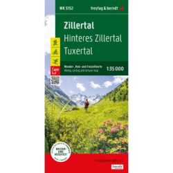 WK 5152 Zillertal, gyalogos, kerékpáros és szabadidős térkép - 2024