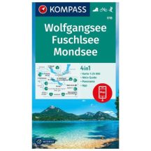   Wolfgangsee, Fuschlsee, Mondsee turistatérkép - KOMPASS 018