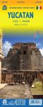 Yucatan - Mérida, Cancún - autóstérkép