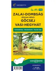 Zalai-dombság (északi rész), Göcsej és Vasi-hegyhát turistatérkép TT90 - 2025
