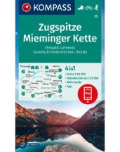 Zugspitze, Mieminger Kette turistatérkép - KOMPASS 25