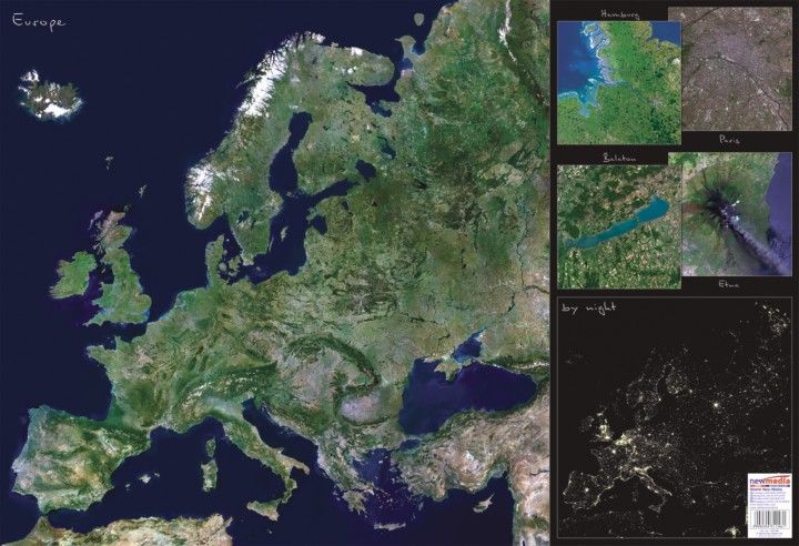 műholdas térkép Európa műholdas térképe 65*45 cm   asztali könyöklő   A Lurdy Ház  műholdas térkép