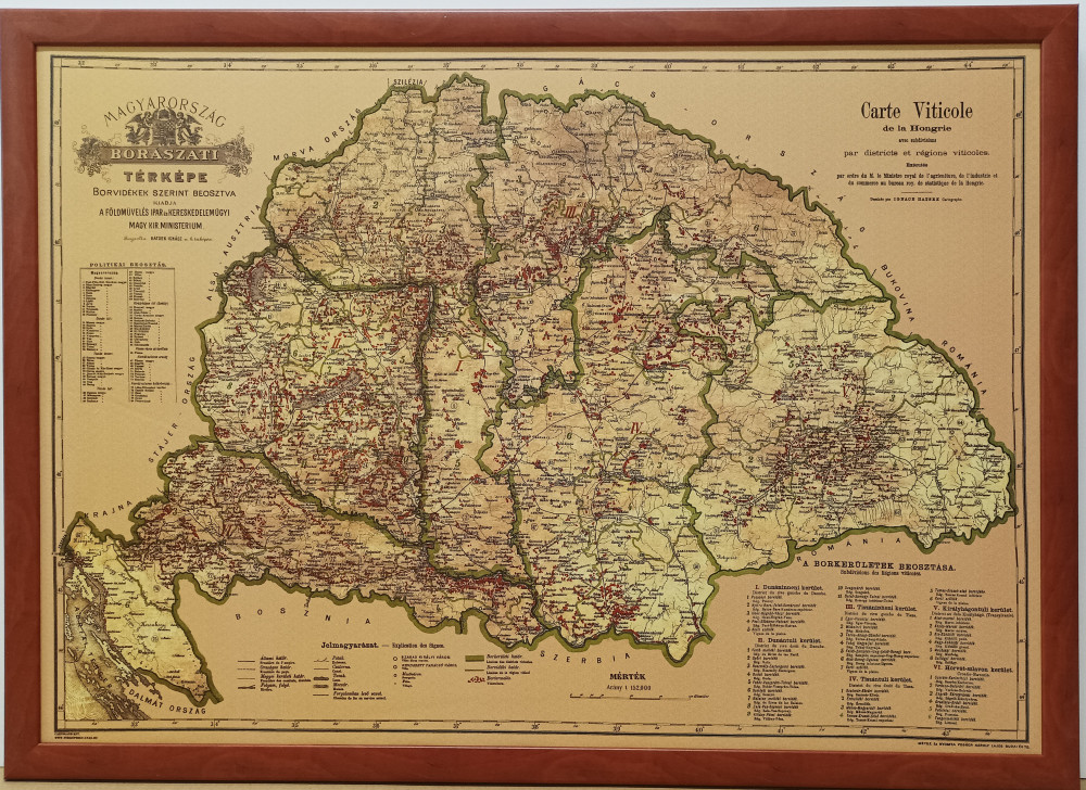 nagy magyarország térkép puzzle Nagy Magyarország Borászati Térkép   A Lurdy Ház Térképbolt,Tel  nagy magyarország térkép puzzle